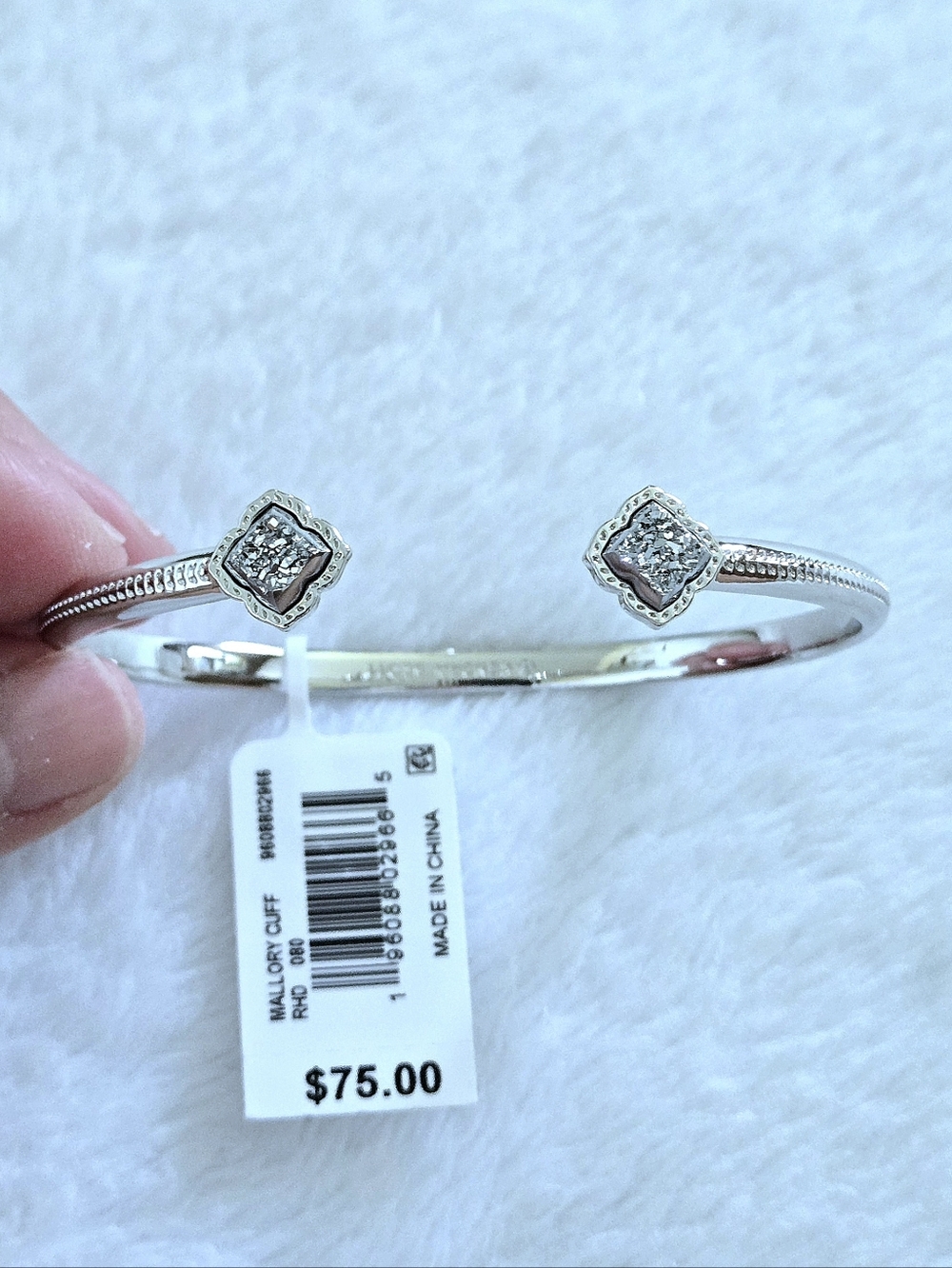 Kendra Scott Silver🤍 "Mallory" cuff bracelet - Picture 4 of 15